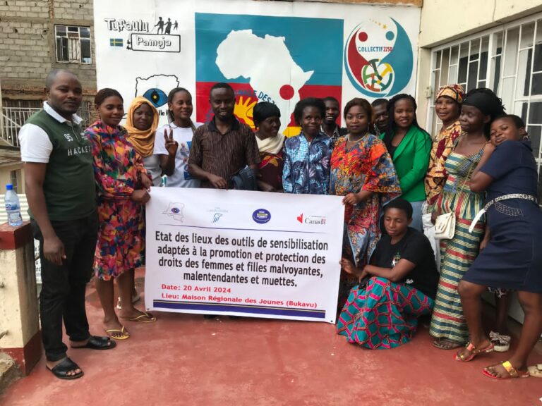 Bukavu : « La Prunelle RDC asbl » fait un état de lieu des outils de sensibilisation adaptés à la promotion et la protection des droits des femmes et filles malvoyantes, malentendantes et muettes