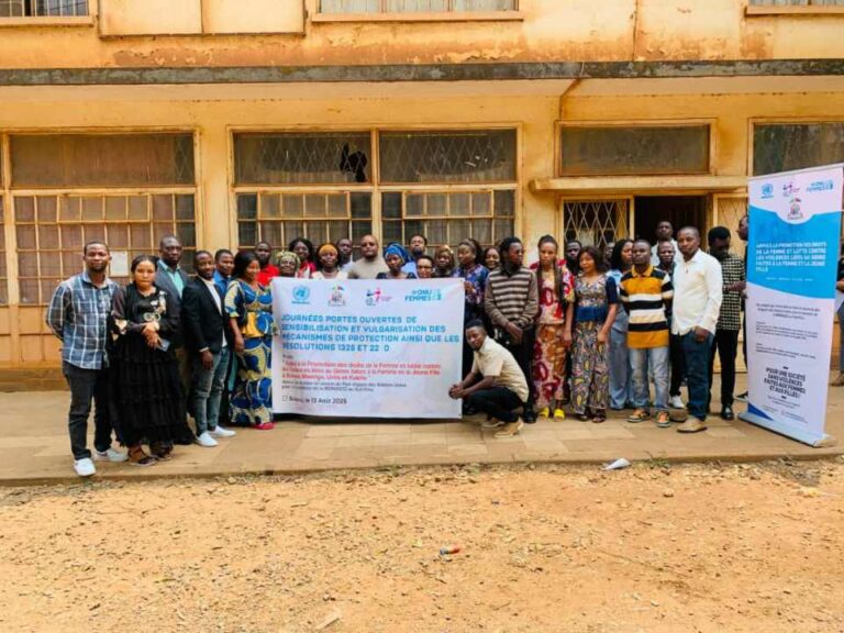 Sud-Kivu : des journées portes ouvertes pour promouvoir la participation des femmes et des jeunes dans la paix et la lutte contre les violences basées sur le genre