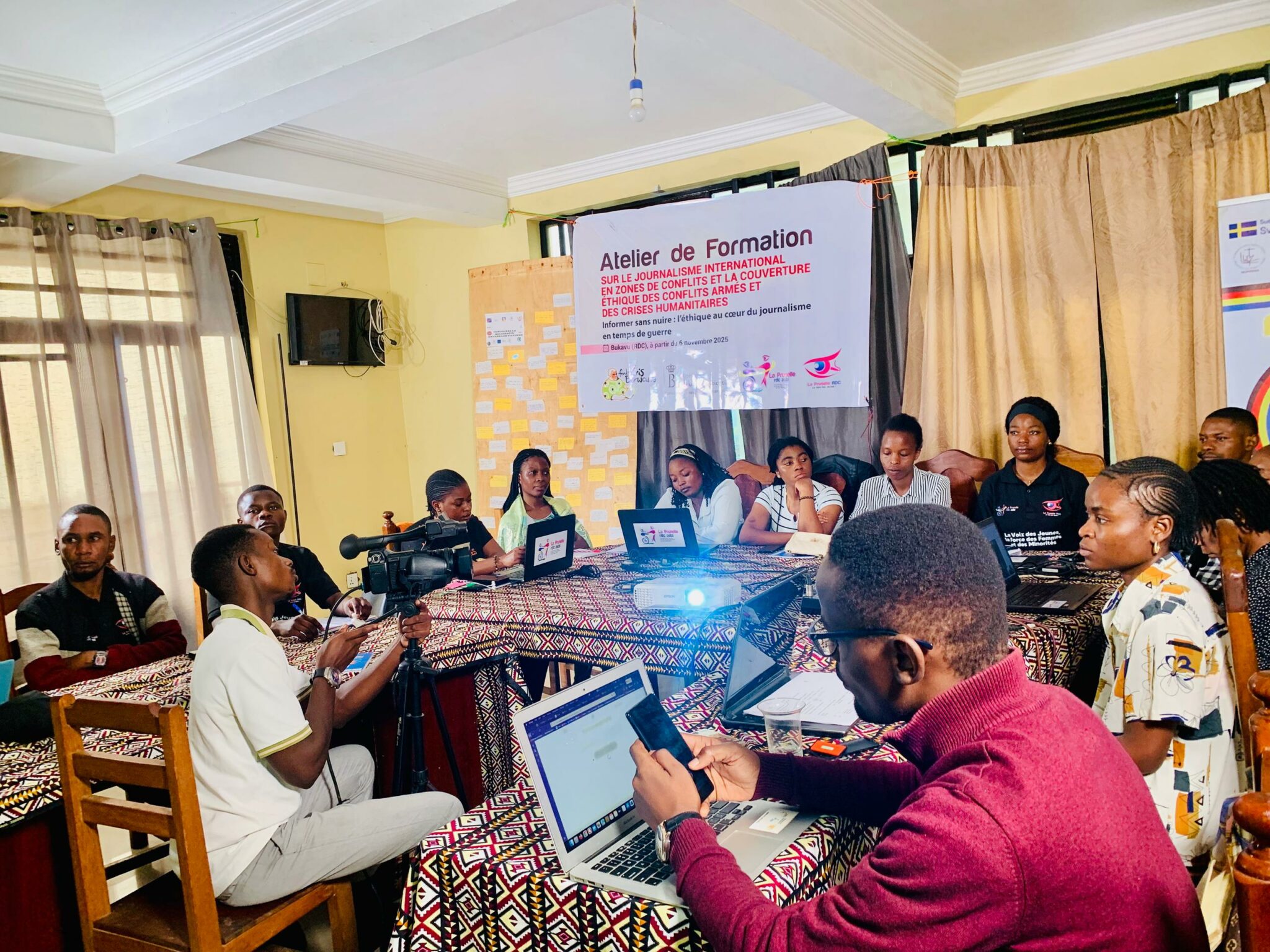 Bukavu: des journalistes de La Prunelle RDC asbl s’engagent pour un journalisme éthique, porteur de paix et sensible aux victimes