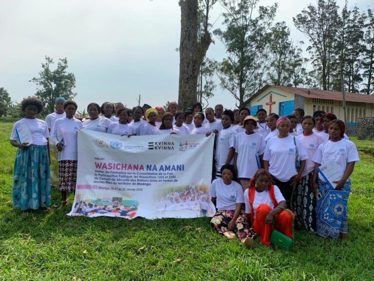 Wasichana na Amani : à Mwenga-centre, des jeunes femmes formées sur la gestion des conflits, le plaidoyer et le lobbying, la communication à travers les réseaux sociaux