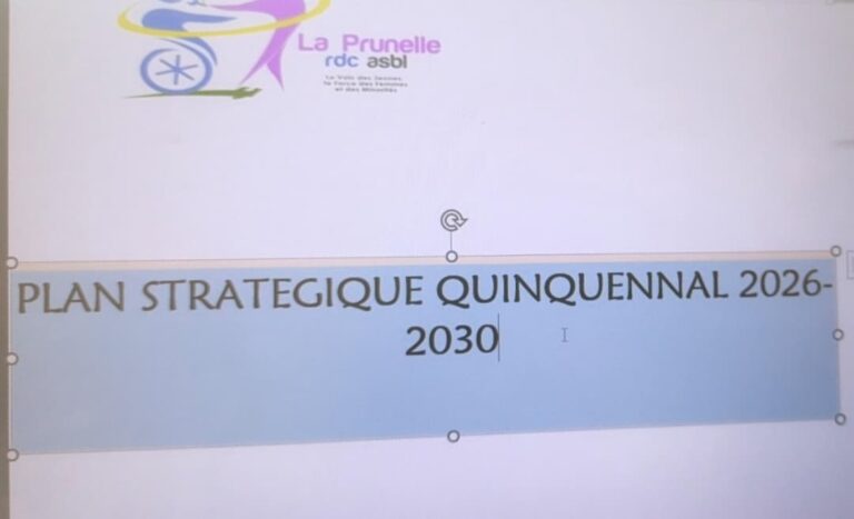 Après trois jours de retraite stratégique, La Prunelle RDC adopte son Plan stratégique 2026-2030